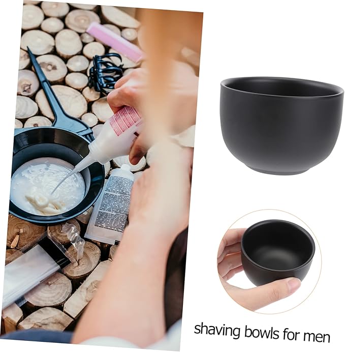 FRCOLOR 2pcs Double Layer Shaving Bowl Stainless Steel Men's Shaving Soap Bowl for Sensitive