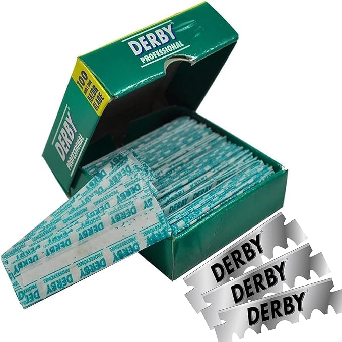 400 Derby Professional Single Edge Razor Blades for straight razor (Four Hundred Pieces)
