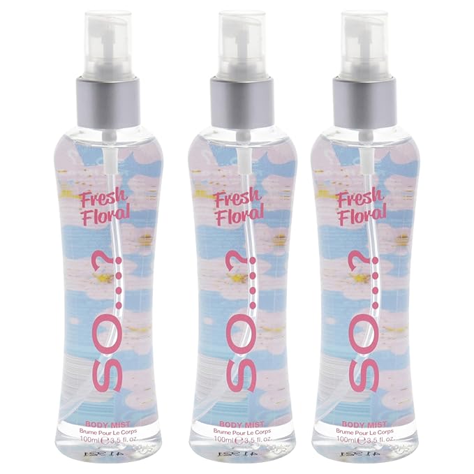 Fresh Floral Body Mist by So…? for Women - 3.5 oz Body Mist - Pack of 3
