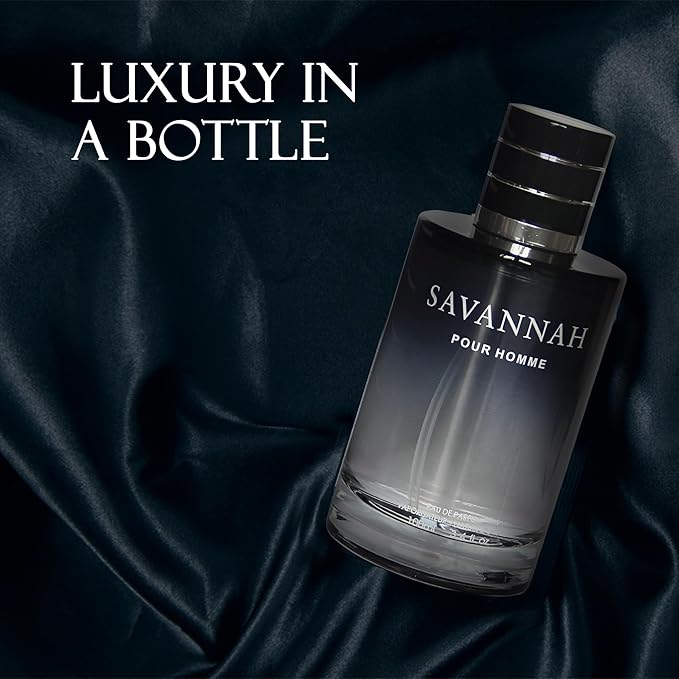 Men's Cologne SAVANNAH Bold Scent Eau de Toilette,3.4 Fl Oz Perfume for Men Every Day Used