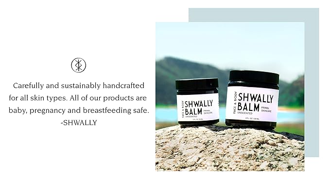 Shwally Tallow & Squalane Non-Comedogenic Face Balm - Tallow Moisturizer - 100% Grass-Fed Tallow, Squalane & Calendula Flowers - Creates Soft, Smooth Skin - 2 Oz (Mild Geranium Rose + Lavender)