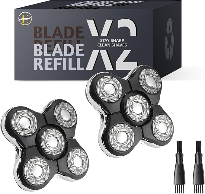 Pro Replacement Head Compatible with Remington Balder Pro XR7000 Head Shaver - 5 Dual Track Blades, Precision Electric Shaving for Bald Men (2 Pack)