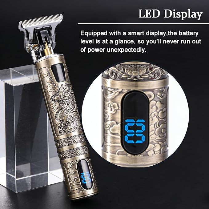 Hair Clippers for Men, Beard Trimmer for Mens, Cordless Electric Hair Trimmer, Rechargeable Beard Trimmer Shaver, Professional Electric Hair Clipper Set for Family,Gifts for Men