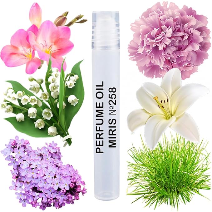 MIRIS No. 258, Inspired by Pleasures, Long-Lasting Perfume Oil for Women Roll-On, Rollerball 0.34 Fl Oz / 10 ml