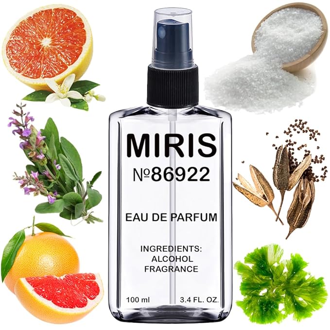 MIRIS No. 86922, Inspired by Wood Sage & Sea Salt, Long-Lasting Unisex Eau de Parfum for Women & Men, Spray 3.4 Fl Oz / 100 ml