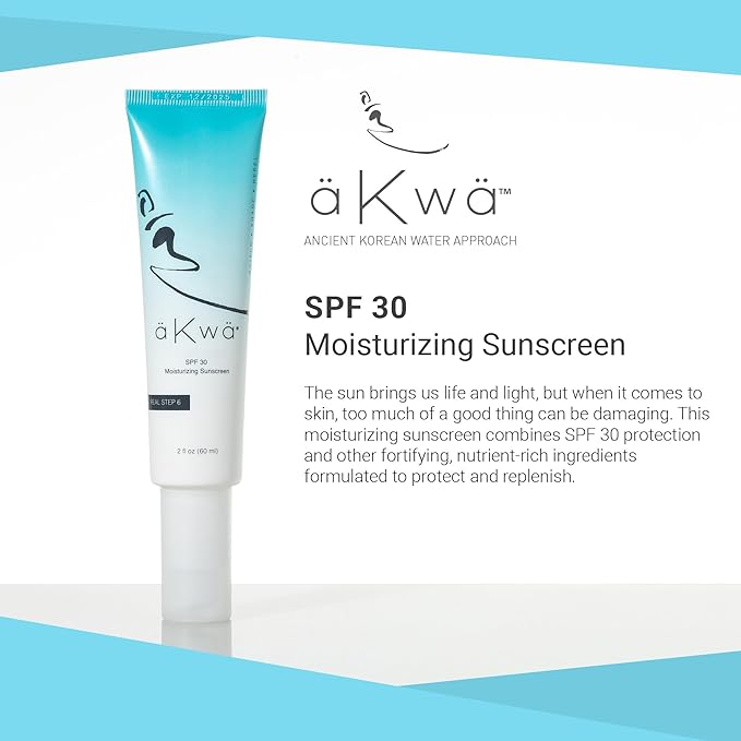 4Life - aKwa SPF 30 Moisturizing Sunscreen - Reef-Friendly UVA/UVB Protection with Zinc Oxide, Octisalate, Vitamin C, Hydroxyapatite - 2 oz