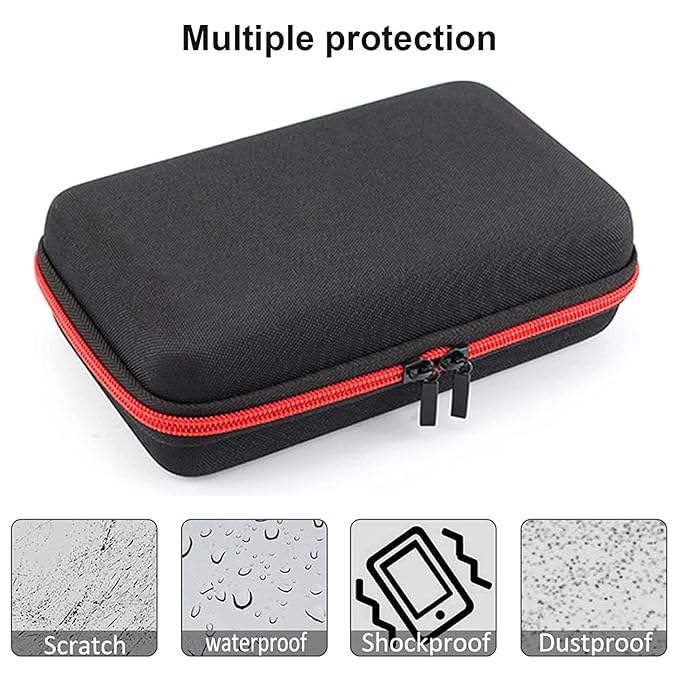 LinMei Hard Travel Case for Electric Trimmers & Shavers - Protective Organizer Compatible with QP27XX, QP28XX and QP6XXX - EVA Shell with Accessory Pocket - Black (Case Only)