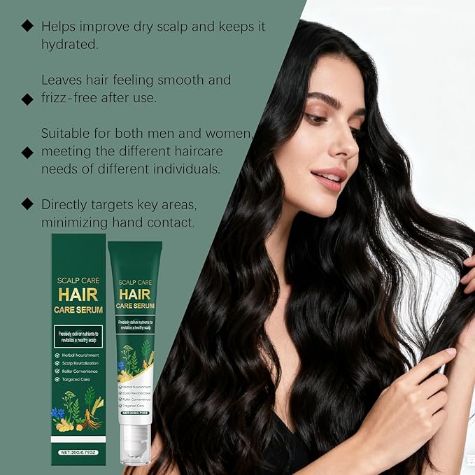 20g Hair Growth Serum for Thinning Hair – Scalp Treatment with Rosemary & Ginseng to Reduce Hair Loss, Strengthen Roots, and Promote Fuller, Healthier-Looking Hair