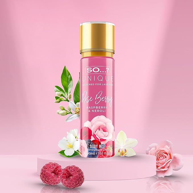 Unique Body Mist - Rose Berry by So…? for Women - 5.1 oz Body Mist - Pack of 2