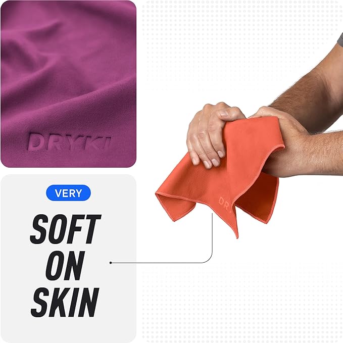 Pocket-Sized Sweat Towels - The Original Sweat Absorbing Handkerchiefs - Quick-Dry Microfiber Sweat Rags for Face, Hands, & Body - Men & Women - Gym, Sports, and Work (Desert: 5 Pack)