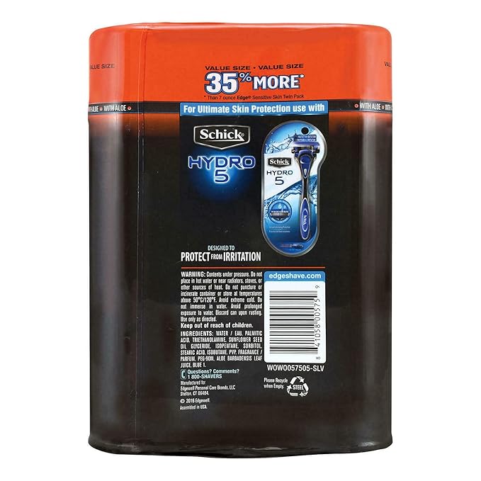 Binoa Edge Sensitive Skin Advanced Shave Gel (9.5 Ounce, 3 Pack)