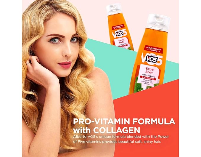 Alberto Vo5 Extra Body Shampoo, 15 Oz. (Pack of 6)