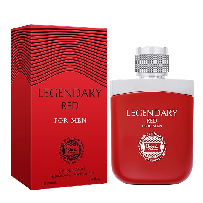Hybrid & Company Legendary Red For Men Eau De Parfum Vaporisateur Natural Spray 3.4 Fl Oz