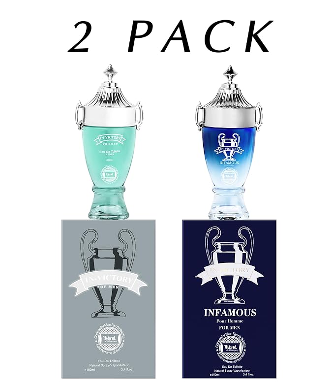 Hybrid & Company Men's 2 Pcs Classsic Scent Spray Eau De Toilette Perfume