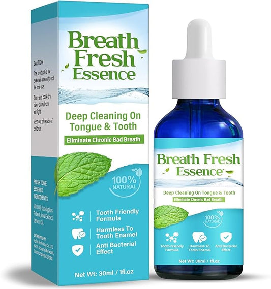 Bad Breath Treatment for Adults,Natural Breath Freshening Drops for Bad Breath, Fast-Acting, Long-Lasting, Boosts Confidence for Socializing, Alcohol-Free,AAA