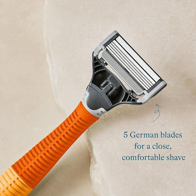 NEW Men's Razor Blade Refills, 4 Count, Sharper 5-Blade, For Close and Comfortable Shaves
