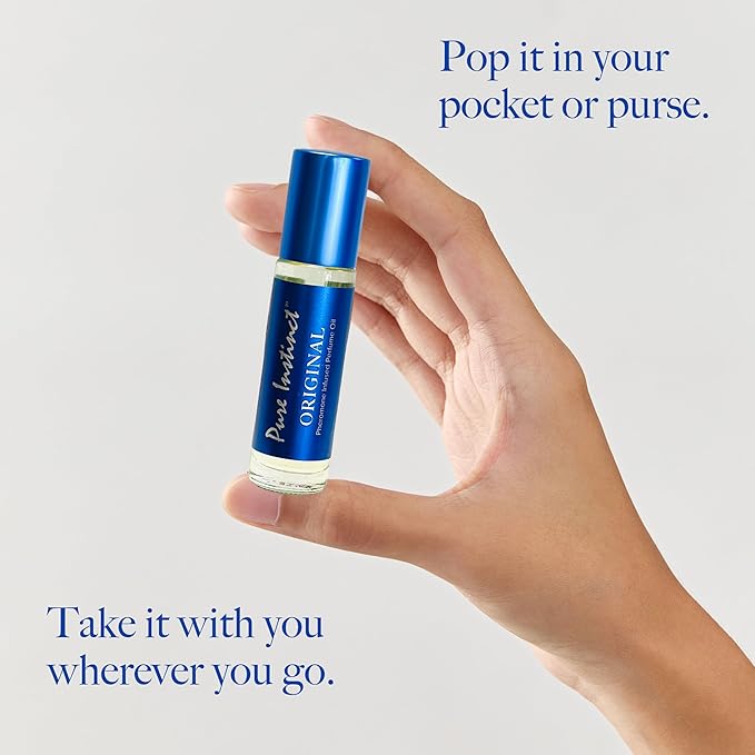 Pure Instinct Roll-On - The Original Pheromone Infused Essential Oil Perfume Cologne - Unisex For Men and Women - TSA Ready