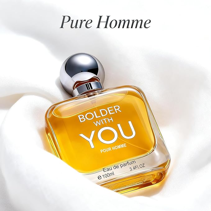 Men’s Eau de Parfum for Men, Sweet Woody Cologne with Chestnut, Candied Apple & Vanilla Notes, Long Lasting Modern Masculine Fragrance, Natural Spray, Pheromone Parfum
