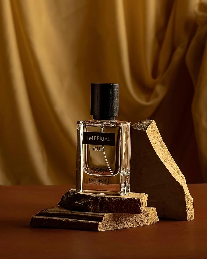 INTENSE ELITE Imperial Oud Eau De Parfum Men 50ML (1.67 OZ) Arabian Perfume For Men With Pepper, Rosewood & Cardamom Notes Long Lasting Perfume