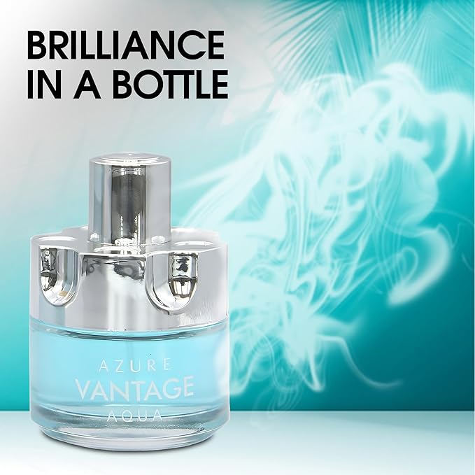 Men's Cologne Gift Set 4 Pack Azure Vantage Series - 3.4 Fl Oz Each | Vanilla Bourbon, Leather & Amber Floral Fragrance | Luxury Eau de Toilette Quartet