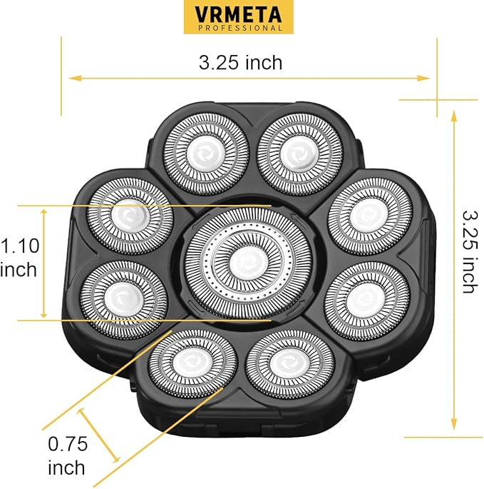 Upgraded Version 9 Blades Electric Razor Shaver Heads