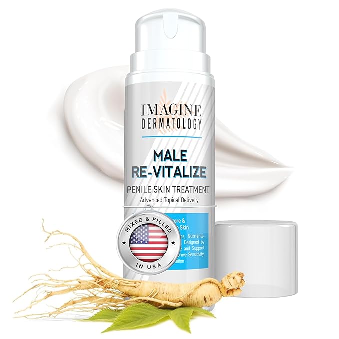 Male Re-Vitalize Original Penile Health Cream for Men - Relieve, Restore and Support Skin - Moisturizer Penile Lotion - Large Value Size (5fl oz/150ml)