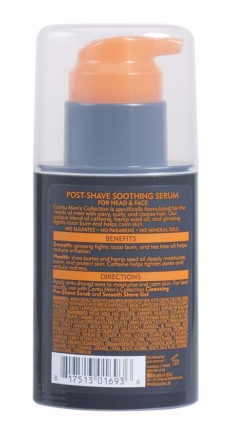 Cantu Men's Shea Butter Post Shave Soothing Serum, 2.5 Oz