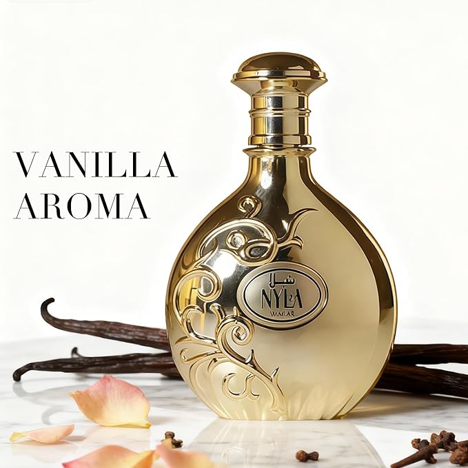Nyla Vanille Luxury Cologne for Men - Lavender & Oud Aromatic Elixir-100ml Eau de Parfum - Long Lasting - Versatile Signature - Elite Gift (Nyla Vanille)
