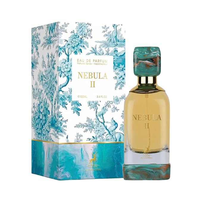 Maison Alhambra Nebula II – Floral, Sweet, Woody, Amber – Eau de Parfum Spray for Unisex, 3.4 Ounce / 100 ml