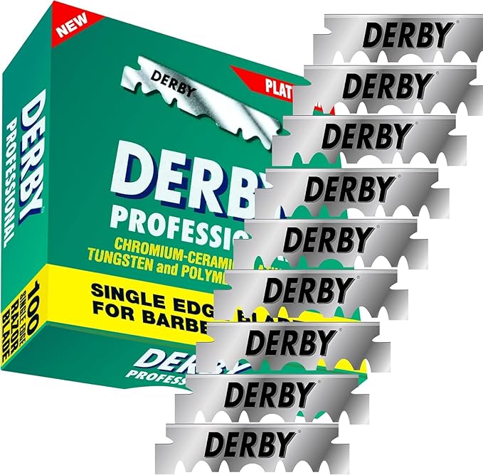 400 Derby Professional Single Edge Razor Blades for straight razor (Four Hundred Pieces)