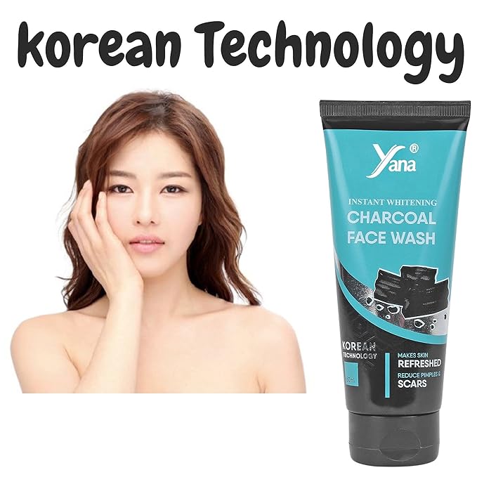 Yana men's purifying charcoal face wash, cleanser for men, Natural and Organic Daily Facial cleanser