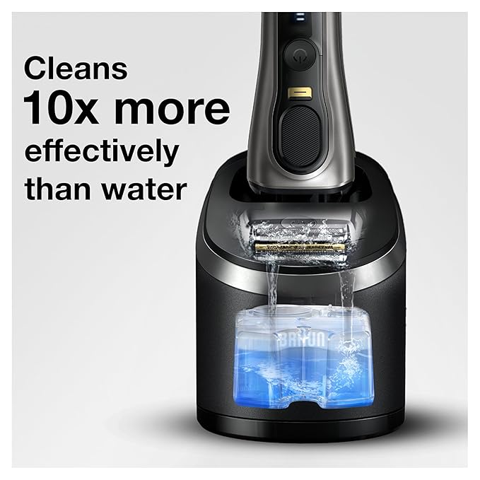 Braun Clean & Renew Refill Cartridges CCR, Replacement Shaver Cleaner Liquid Solution for Clean&Charge System, Pack of 10