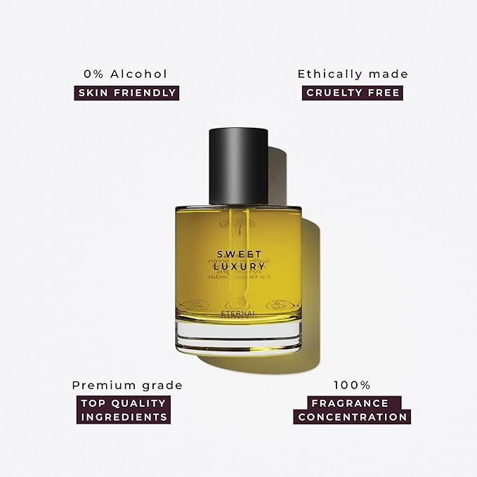 Eternal perfume oils Sweet Luxury perfumes for women Inspired by Baccarat Rouge 540 Long Lasting perfume 1.69 FL Oz Designer Perfume for Men with 1 FL Oz womens perfume (Pack of 2)
