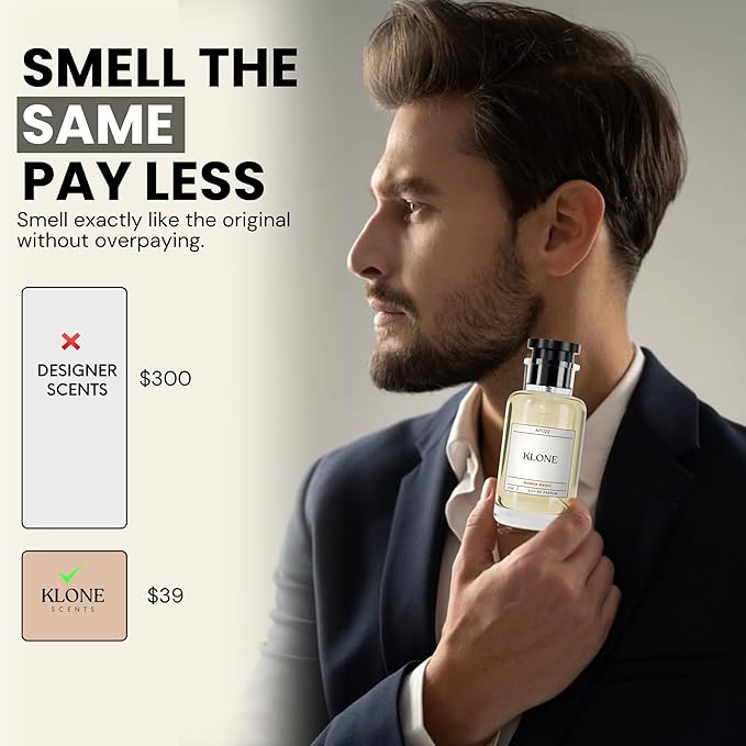 Nomad Magic Eau de Parfum Scents (50ml) - Long Lasting Cologne for Men Inspired by Ombre Nomade - Skin Friendly Perfume for Men with Notes of Oud, Raspberry & Frankincense - Paraben Free