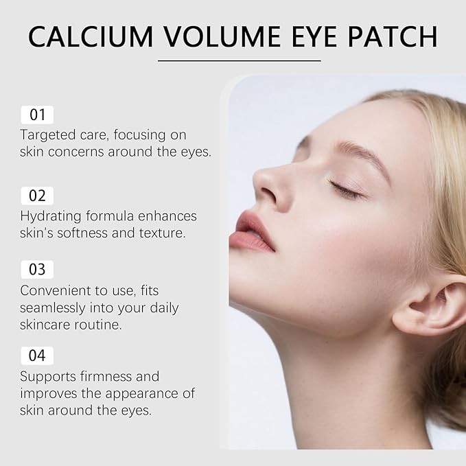 Eye Patches Masks, Calcium Volume Eye Patches For Under Eye Puffiness, Collagen Deep Hydrating Eye Treatment For Men & Women(60 Patches) (2)