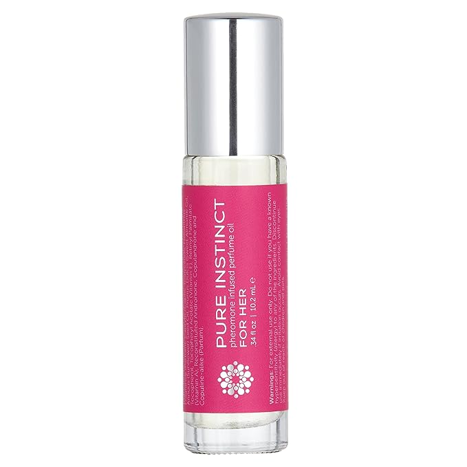 Pure Instinct Roll-On - The Original Pheromone Infused Essential Oil Perfume Cologne - TSA Ready (For Her - Women)