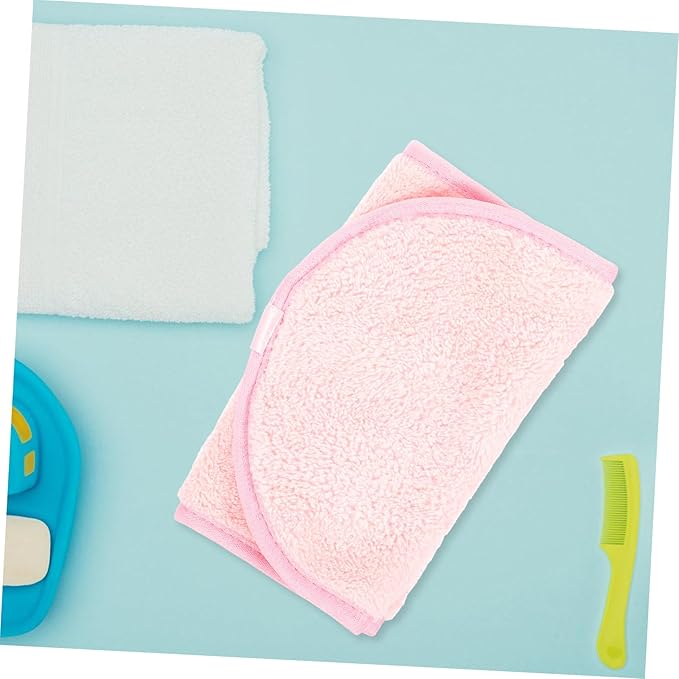 GALPADA 10pcs Coral Fleece Portable Face Wash Towels Soft Facial Cleaning Cloths for Travel Daily Use Comfortable Makeup Remover Towels Skin-Friendly for Men Women