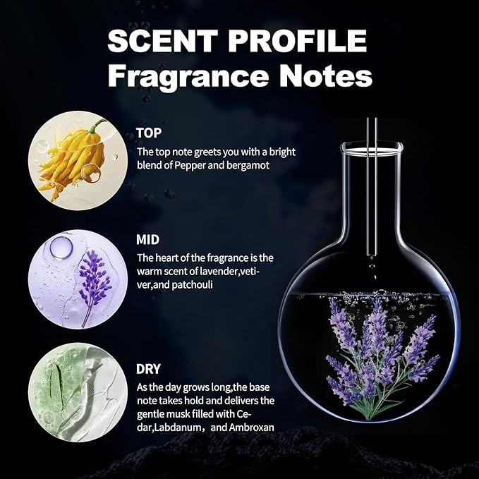 Men's hypnotic perfume, men's eau de toilette, (Philo_mone) fresh, warm, unique, rich fragrance 1.7 Fl Oz/50 ML Holiday Gift long-lasting fragrance spray, portable cologne perfume, affordable