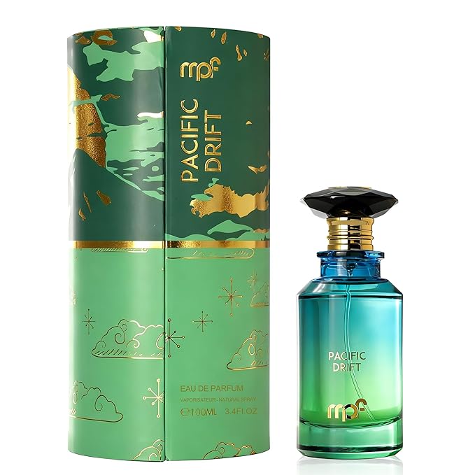 Pacific Drift Unisex Ocean Cologne Eau de Parfum 100ml Fresh Citrus & Musk Perfume Long Lasting Grapefruit Mint Scent Luxury Unisex Fragrance Gift for Men and Women