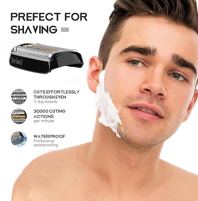 92B Replacement Head Series 9 Electric Shaver Replacement Head Compatible with Braun S9 Sport Replacement Head, 92B Foil Blades for All Series 9 Shavers 9477cc,9330s,9465cc,9460cc,9419s,9390cc,9385cc