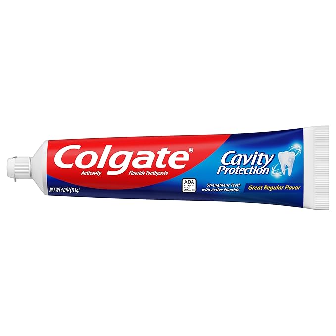 Colgate Cavity Protection Toothpaste with Fluoride - 4 Ounce (Pack of 6)