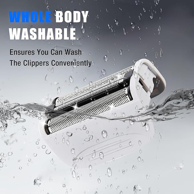 Shaver Replacement Foil Compatible with Remington PF7400, PF7500, and PF7600 Foil Shavers，(White)