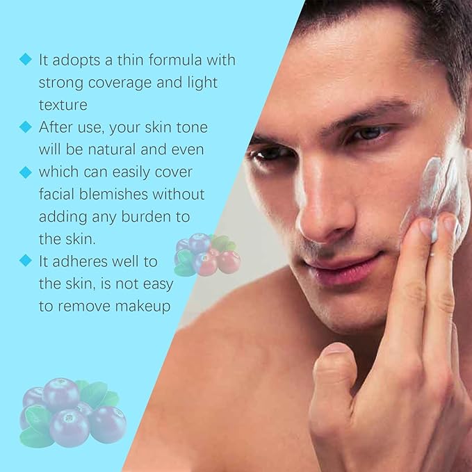 Men Makeup Concealer Cream, Hydrating and Moisturizing Man Lazy Beauty Face Cream Moisturizer for Man Not greasy