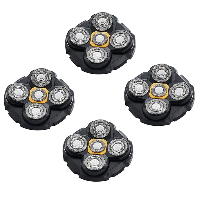4PCS Shaver Replacement Blades Compatible with MicroTouch Titanium Head,Stainless Steel Material