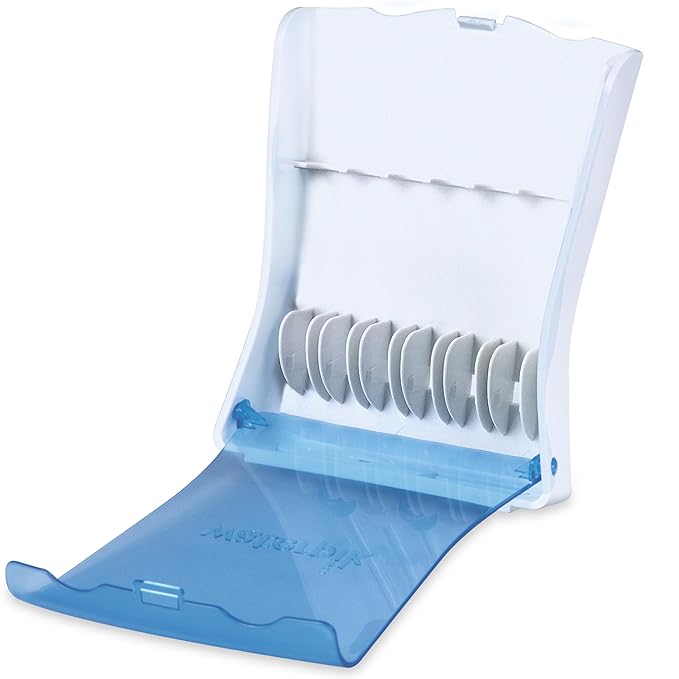 Waterpik Water Flosser 6 Count Replacement Tips With Case, Convenient, Hygienic and Sturdy for Easy Storage and Travel, Includes Precision, Orthodontic, Plaque Seeker Refill Heads Nozzles