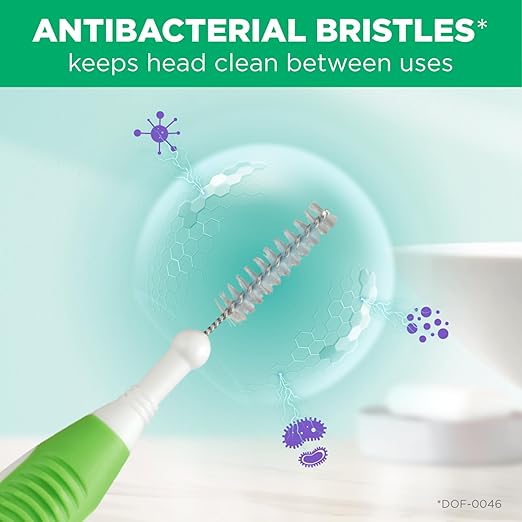 GUM Proxabrush Go-Betweens - Tight - Interdental Brushes - Soft Bristled Dental Picks for Plaque Removal Health - Safe for Braces & Dental Devices, 15 Count