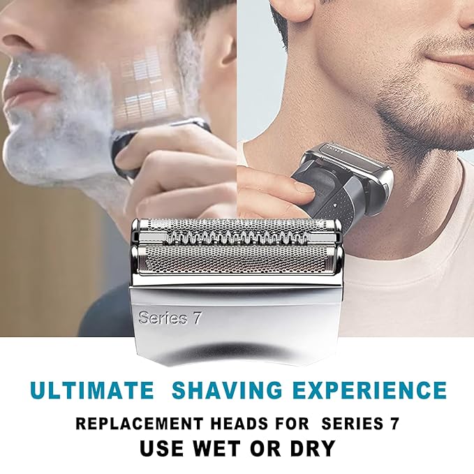 70S Series 7 Electric Shaver Replacement Head Compatible with Braun Series 7: 720cc, 730cc, 735s, 750cc, 760cc, 790cc, and 795 so on