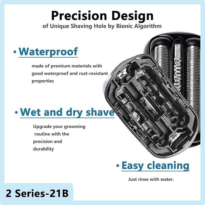 [1 Pack]21B S3 Wet and Dry Replacement Head for All Series 3 Electric Shavers Models,Compatible with Series 3 Replacement Head 5409 3040s 300s 310s 3080s Etc
