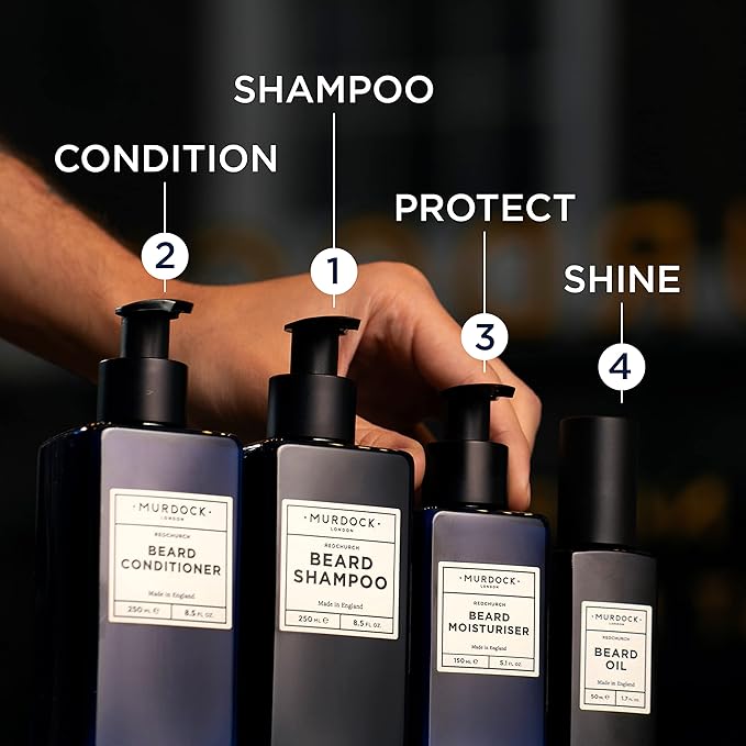 Murdock London Beard Conditioner for Men – Mens Beard Care Softener & Moisturizer with Clean Label Formula – Reduces Itch, Tangles & Hydrates Skin – Sulfate-Free & Barber-Approved (8.5 fl. oz.)