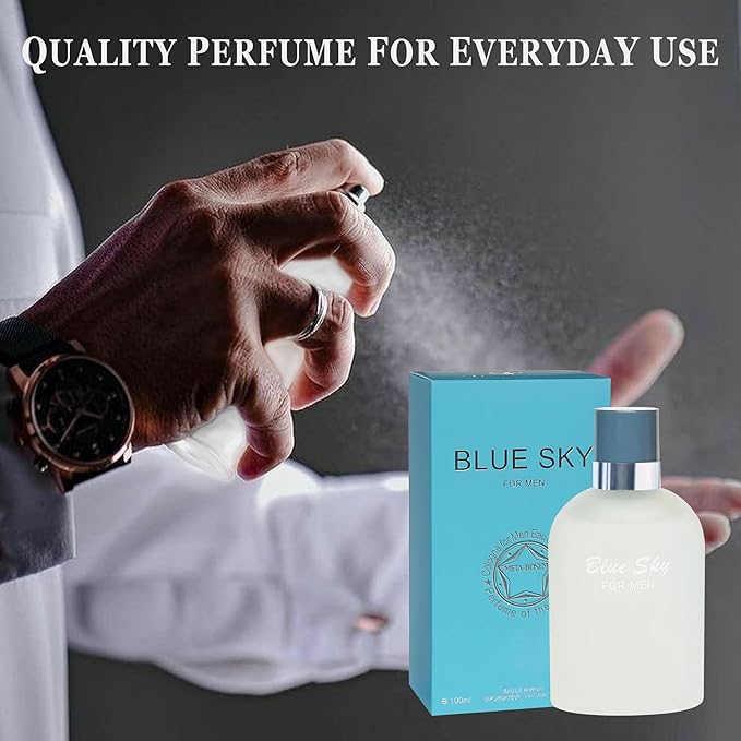 Cologne for Men Set (100ml x 4PCS Variety Pack), VDBlue, bluesky4m, DarkOud, InvictGun, Long Lasting Perfume for Men All Day Use